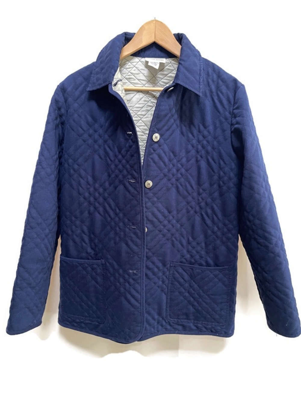 Vintage Alfred Dunner Quilted Jacket Navy Lightweight Preppy, Equestrian, S 10